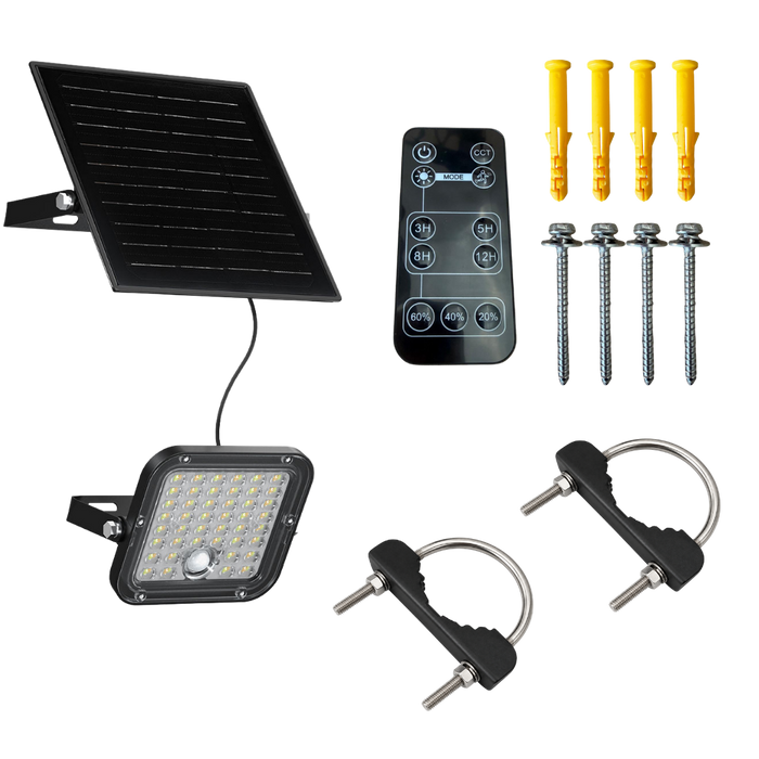 10W Solar-LED-Leuchte mit PIR-Bewegungssensor