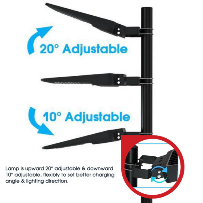 20W Solar-LED-Leuchte mit PIR-Bewegungssensor