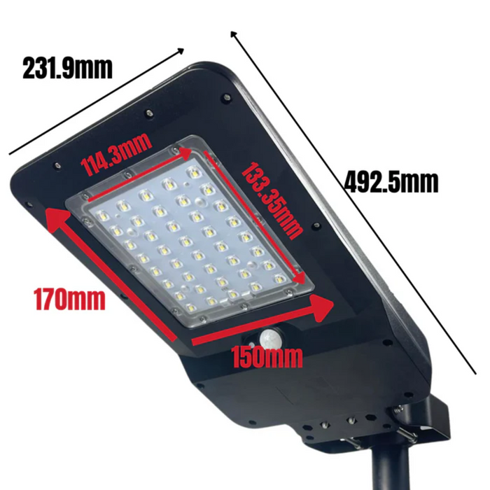 20W Solar-LED-Leuchte mit PIR-Bewegungssensor