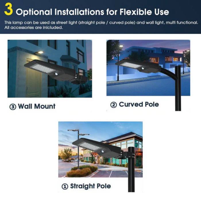 20W Solar-LED-Leuchte mit PIR-Bewegungssensor
