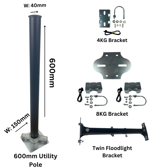 Container-Mast Für Flutlicht, CCTV Und Beleuchtungssysteme