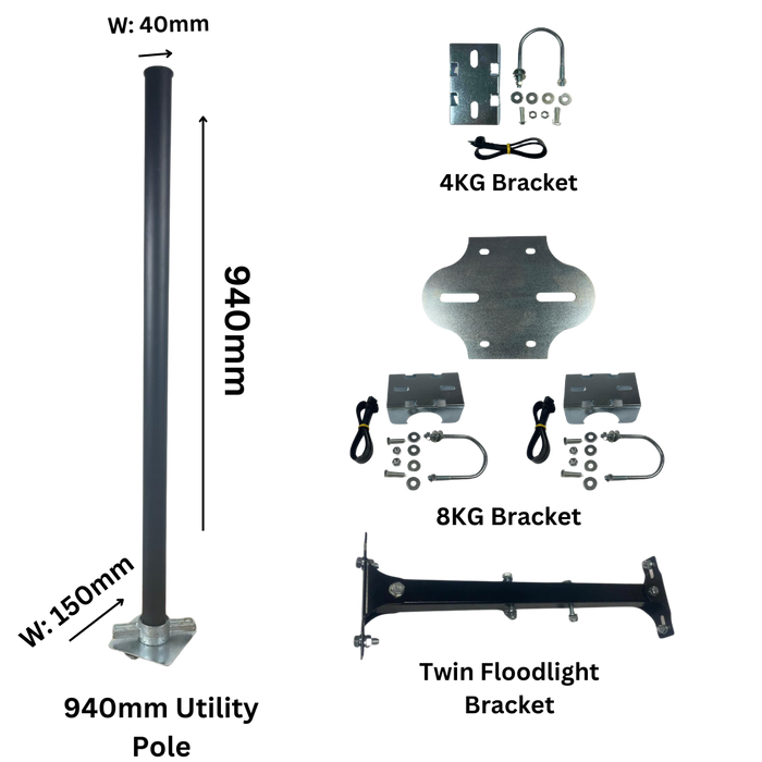 Container-Mast Für Flutlicht, CCTV Und Beleuchtungssysteme
