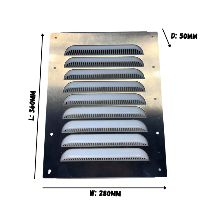 Große Aluminium-Lüftung