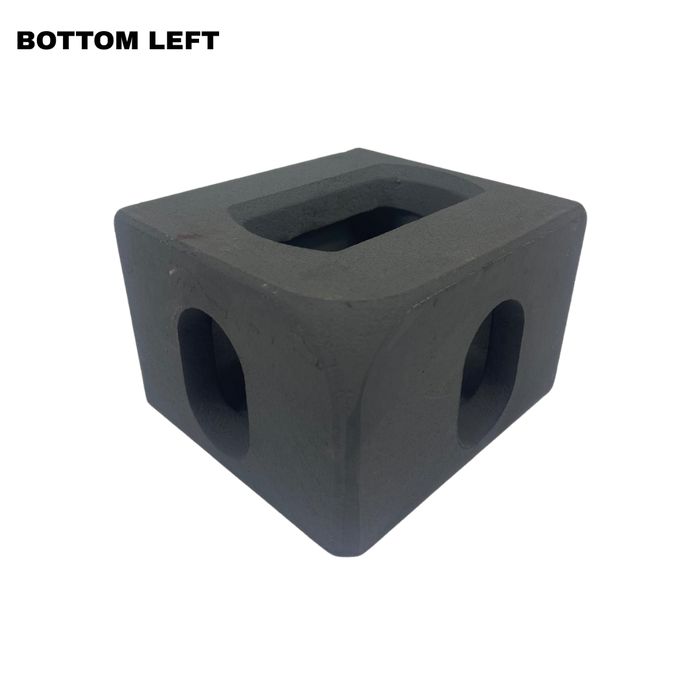 Untere Eckbeschläge für Transportcontainer (Set mit 4 Stück)