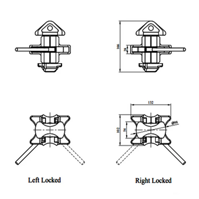 Transportcontainer-Twistlock-Stapelstift